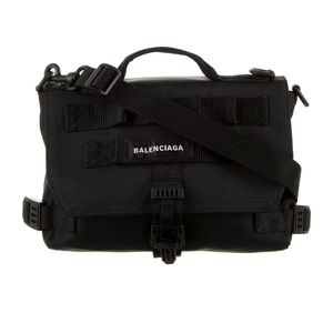 Balenciaga Nylon Patch Messenger Bag